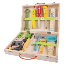 Wooden Tool Set for Kids – Pretend Play Construction Toy (3+ Years)