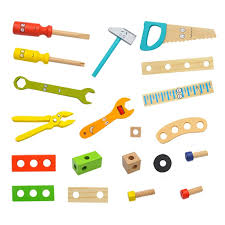 Wooden Tool Set for Kids – Pretend Play Construction Toy (3+ Years)