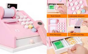 Wooden Pretend Play Cash Machine – Early Numeracy & Role Play Toy (Ages 3+)