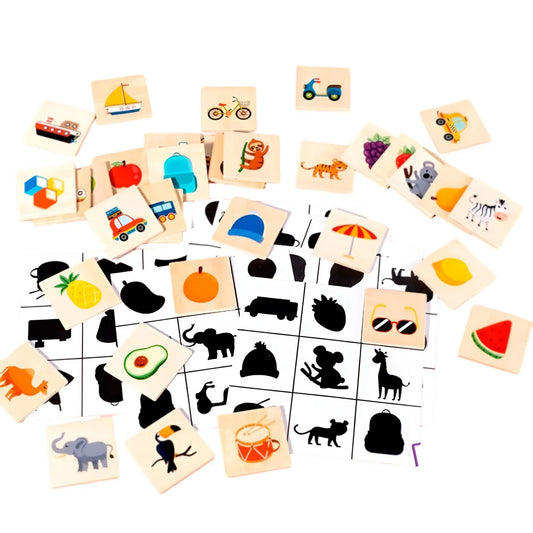 Wooden Shadow Pairing Game | Visual Discrimination & Cognitive Skills (Balvatika–Grade 1)