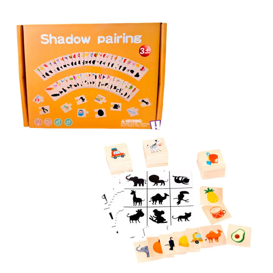 Wooden Shadow Pairing Game | Visual Discrimination & Cognitive Skills (Balvatika–Grade 1)