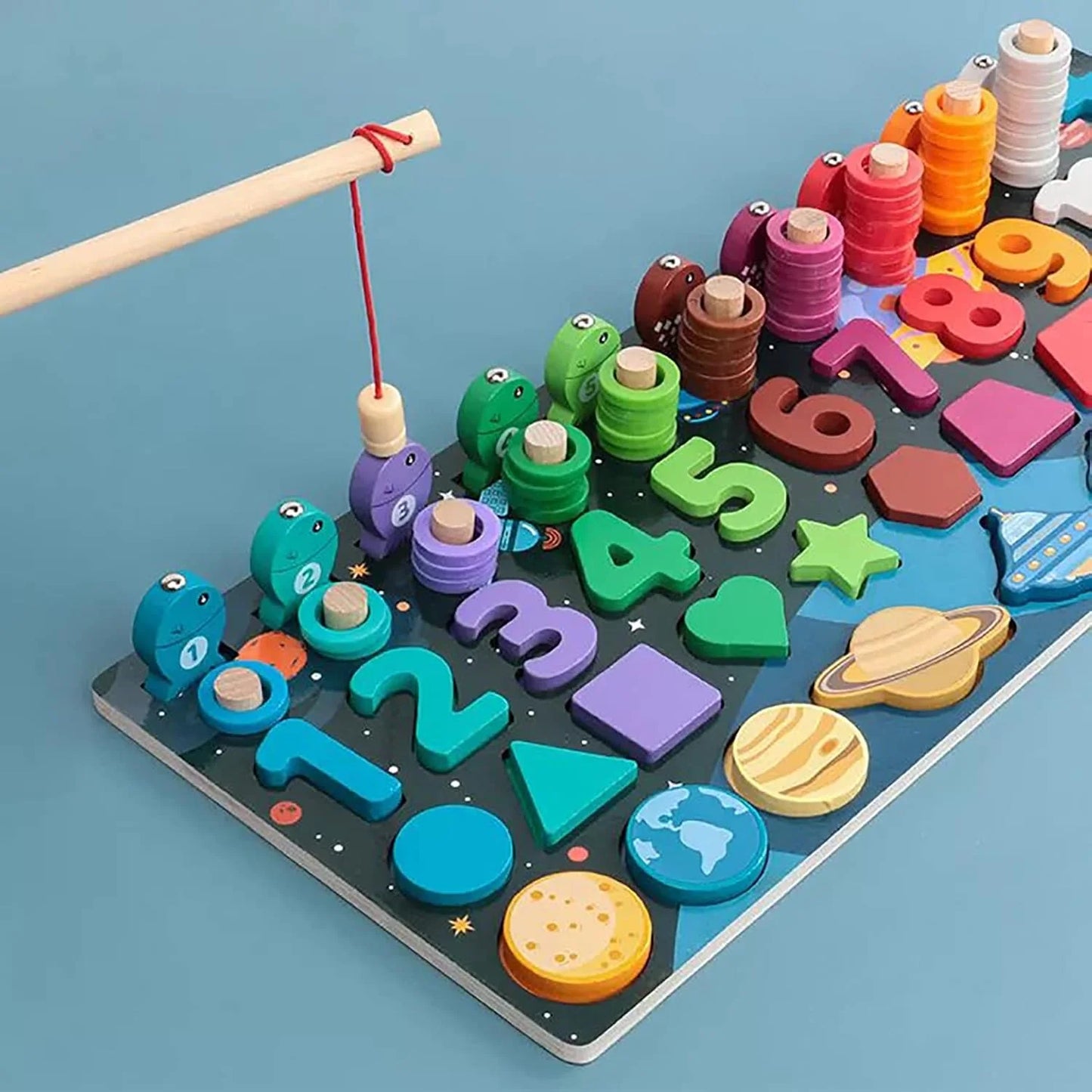 Explore Space Wooden Solar System Educational Puzzle & Activity Board