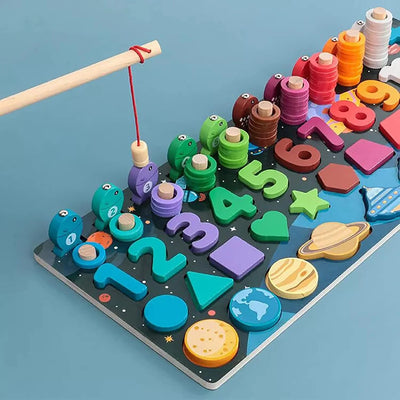 Explore Space Wooden Solar System Educational Puzzle & Activity Board