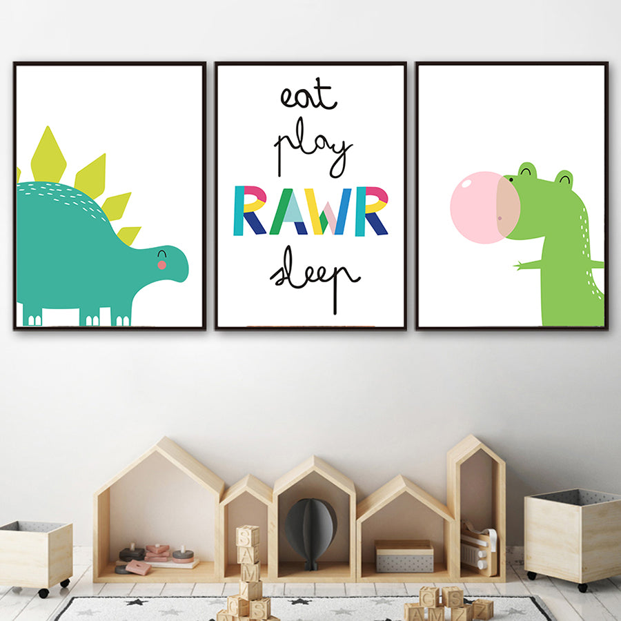 dinosaur poster for kids room
