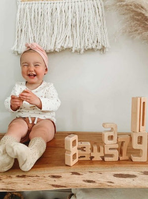 WOODEN NUMBER BLOCKS