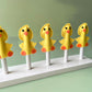 DUCK FINGER PUPPETS (WITH A  BAG AND A STAND)