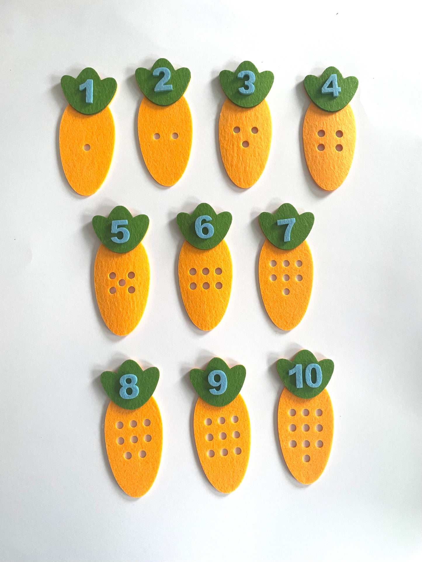 carrot counting for kids