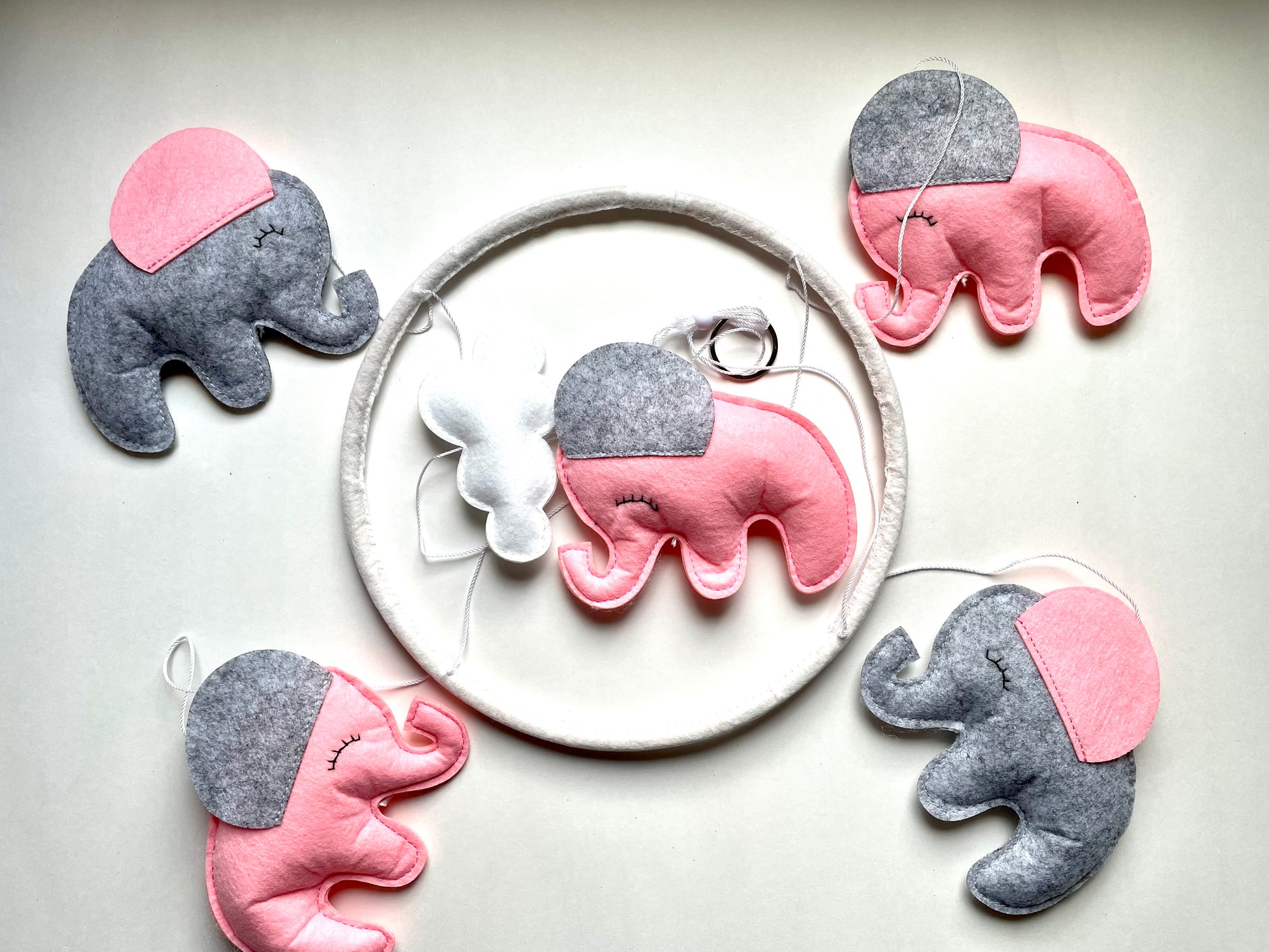 ELEPHANT CRIB NURSERY MOBILE FOR TODDLERS